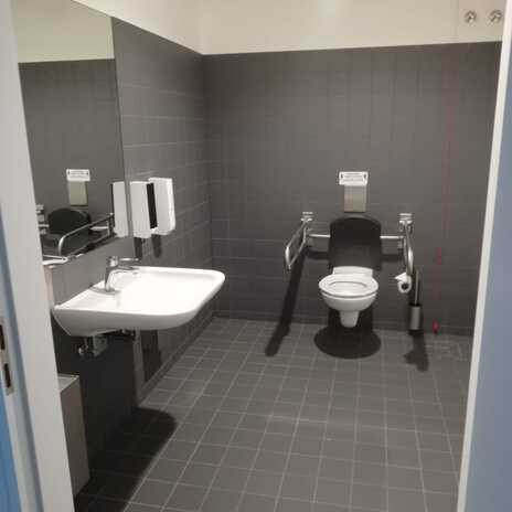 Auf dem Foto ist das WC abgebildet.