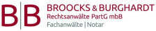 Logo von Broocks & Burghardt Rechtsanwälte PartG mbB