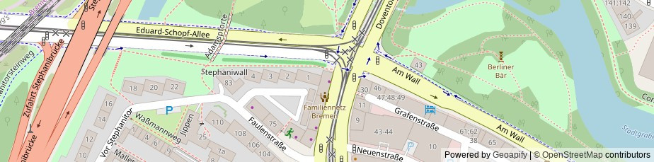 Ein Bild einer illustrativen Karte des Ortes